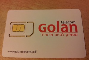 SIM card for Golan Telecom